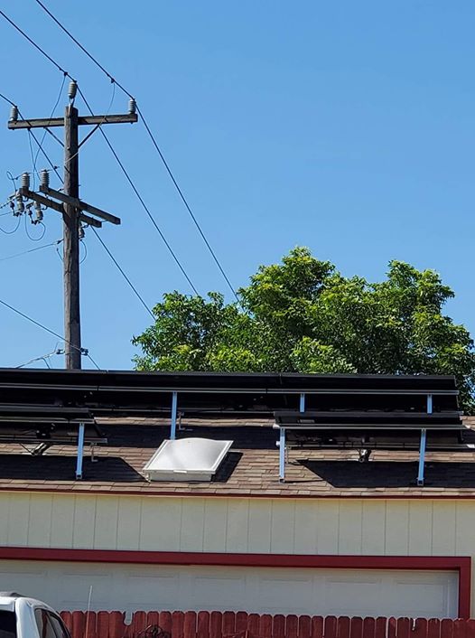 Reverse tilts solar system